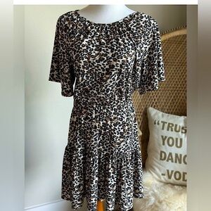 Chelsea And Violet Animal Print Midi Dress
